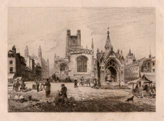 Market Hill, Cambridge 1879 (King’s Chapel)