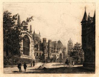 Cambridge 1879, street adjacent to King’s Chapel