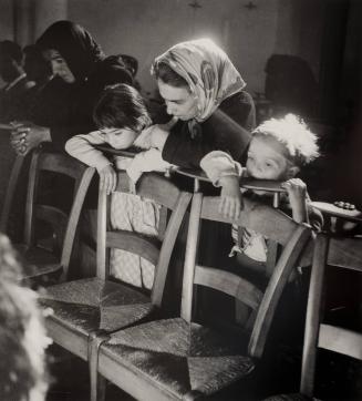 Gypsy family in church, 1958