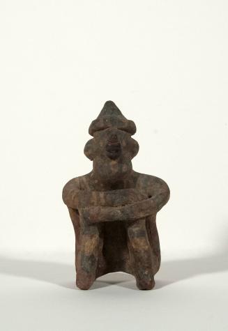 [Seated figure with hat]