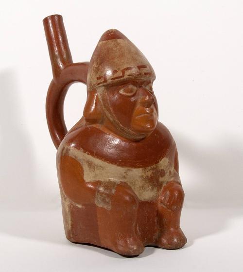 [Stirrup pot with warrior]