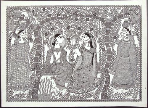 [Radha and Krishna on Swing]