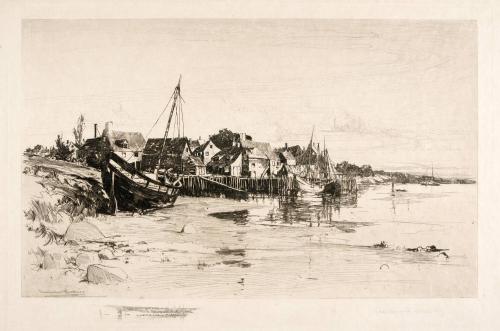 Fishing Village at Low Tide