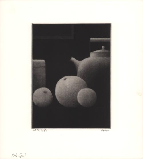 Still Life with Kettle and Fruit