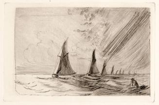 untitled [sail boats, rain/storm approaching at right]