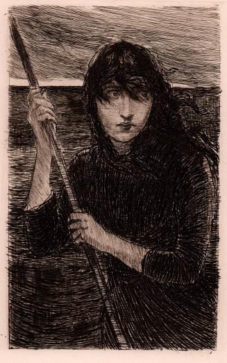 Maggie Tulliver in the Boat, illustration for “The Mill on the Floss” by George Elliot