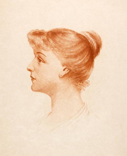 [Portrait of a woman in profile]