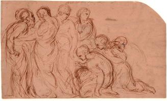 [Two-sided drawing, figure study in the Italian School style]