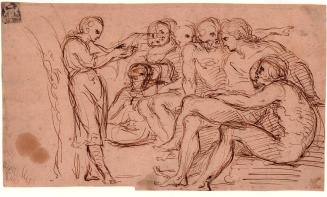 [Two-sided drawing, figure study in the Italian School style]