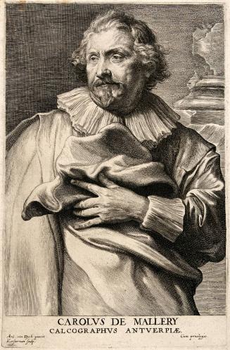 Portrait of Carolus de Mallery, Calcographus Antwerpiae, (ab.1576-af. 1631)