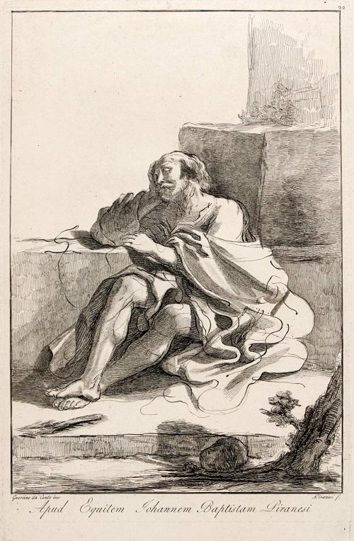 Apud Equitem Johannem Baptistam Piranesi, 1764-1839 (Aft Guercino da Cento (Giovanni Francesco Barbieri, Bologna, 1591-1666)
