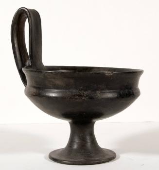 Bucchero Nero Kyathos (1 handled cup)