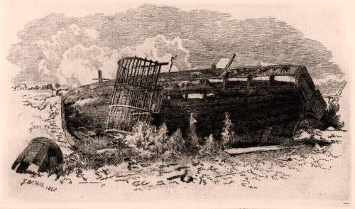 [Lobster trap with boat]