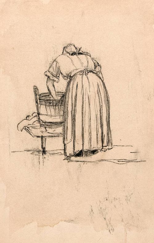 [Study for “The Washerwoman”]