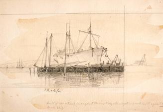 [Study for “Sunset- Gowanus Bay”]