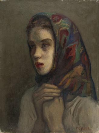 Young girl with scarf