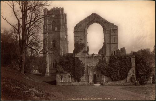 Fountains Abbey, West Front. 2336. J. V.