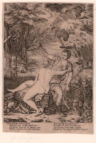 Venus and Adonis, 
after a painting by Titian
