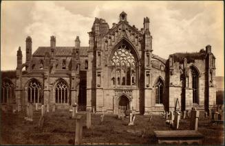 Melrose Abbey from the South 332. G. W. W.