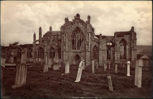 Melrose Abbey from S. 625. J.V.