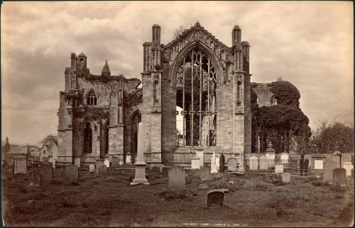 Melrose Abbey from E. 624.  J.V.