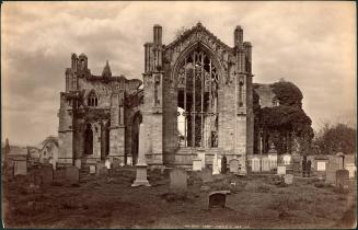 Melrose Abbey from E. 624.  J.V.