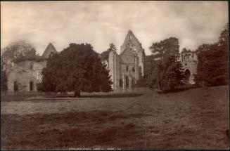 Dryburgh Abbey from S. 1385. J.V.