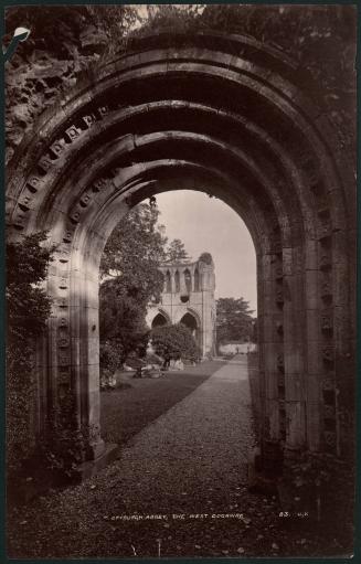 Dryburgh Abbey, the West Doorway. 83. J.V.