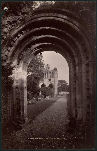 Dryburgh Abbey, the West Doorway. 83. J.V.