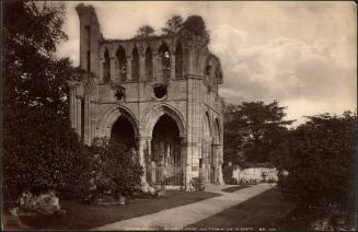 Dryburgh Abbey, St. Mary’s Aisle and Tomb of Sir. W. Scott. 84. J.V.