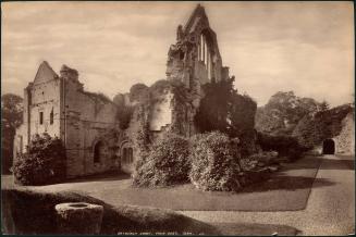 Dryburgh Abbey from East. 1384. J.V.