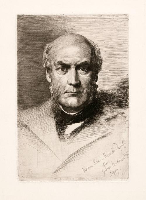 Portrait of Sir Gilbert Scott (after a drawing by George Richmond, RA, 1879)