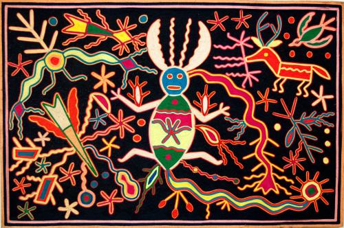 Huichol [represents history, to know how to listen to what the gods are saying]