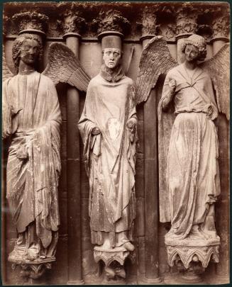 [Untitled, architectural detail, statuary, angels]