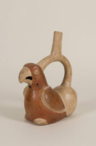 [Ceremonial vessel with parrot]