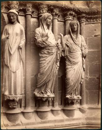 [Untitled, architectural detail, statuary, figurative, female]