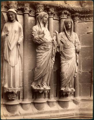 [Untitled, architectural detail, statuary, figurative, female]