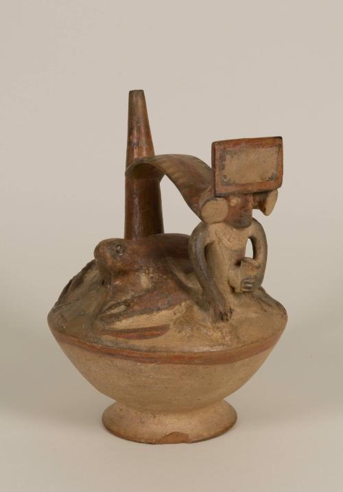 [Ceremonial vessel with figure]