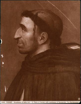 [Firenze - Accademia di Belle Arti-S. Putro di Verona colle sembianze di Savonarola, Fra Bartolommeo]