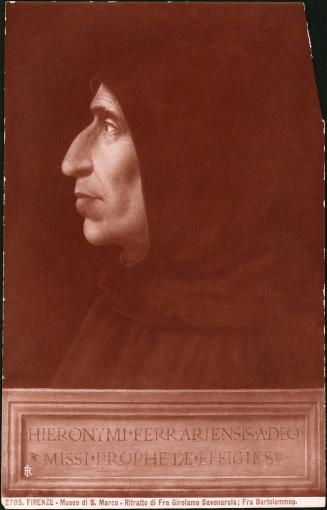 [Firenze - Museo di S. Marco Ritratto di Fra Girolamo Savonarola; Fra Bartolommeo]