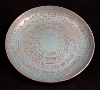 [Commemorative Plate: Syracuse University School of Art Faculty]