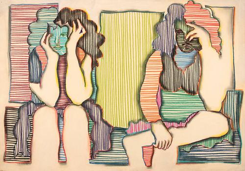 [Two striped nudes]
