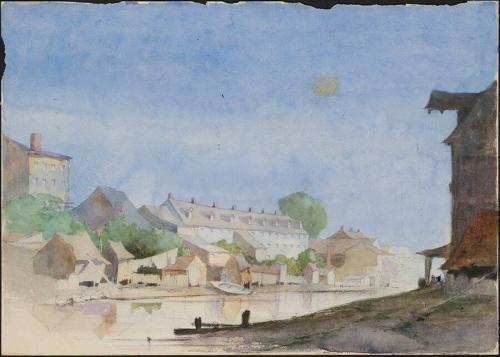 [Study for “On the Canal - Trenton”]