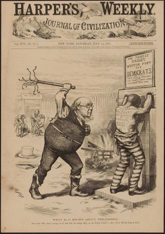 What H. G. Knows About Thraeshing, Harper’s Weekly, Cover