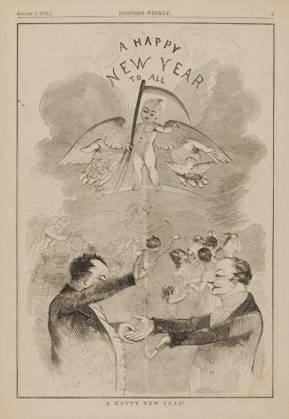 A Happy New Year! Harper’s Weekly, January 2, 1858, page 9