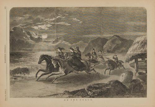 On the Beach, Harper’s Weekly, July 10, 1858, page 441