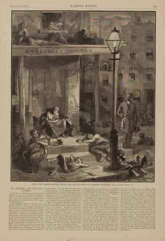 Among the Tenement Houses During the Heated Term - Just Before Daybreak, Harper’s Weekly, August 9, 1879, page 629