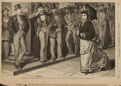 Running the Gauntlet, Frank Leslie’s Illustrated Newspaper, May 16, 1874, page 152