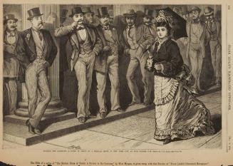 Running the Gauntlet, Frank Leslie’s Illustrated Newspaper, May 16, 1874, page 152