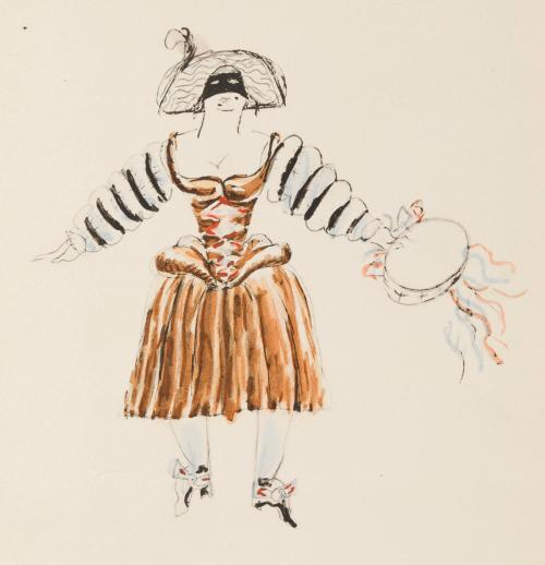 [Costume design for the ballet "Les Fâcheux"]